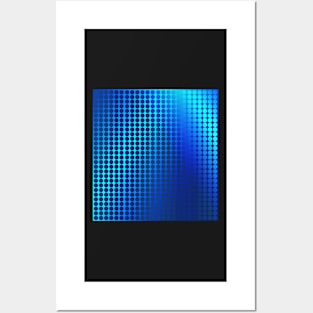 Dots blue green Posters and Art